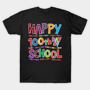 Happy 100th Day of School Shirt for Teacher Appreciation day T-Shirt